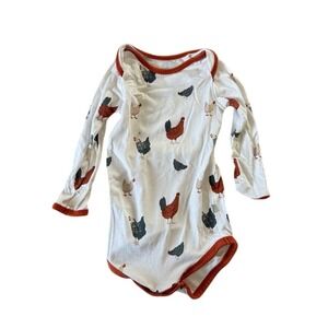 Kyte baby long sleeve bodysuit in chick retired‎